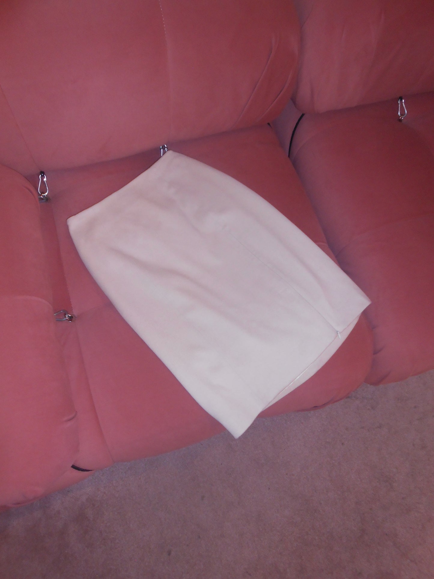 THIERRY MUGLER 1990S WOOL AND CASHMERE KNEE LENGTH SKIRT