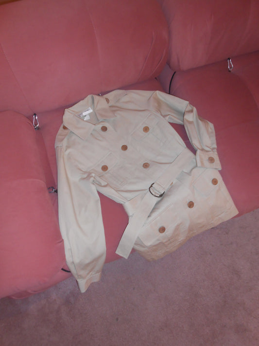 YVES SAINT LAURENT VARIATION SS 1995 RARE SAHARIENNE JACKET