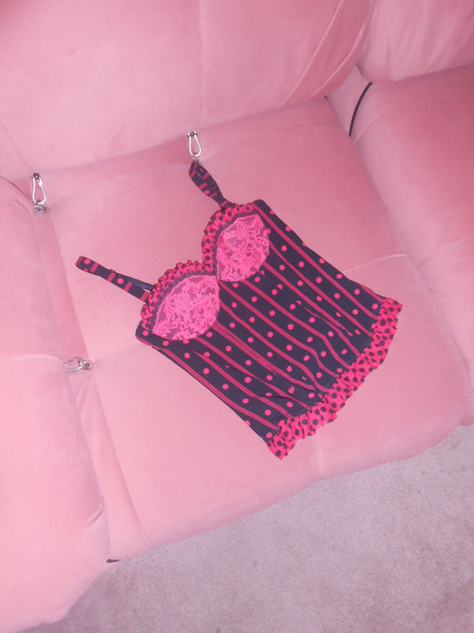 CHANTAL THOMASS 1990S POLKA DOT BUSTIER