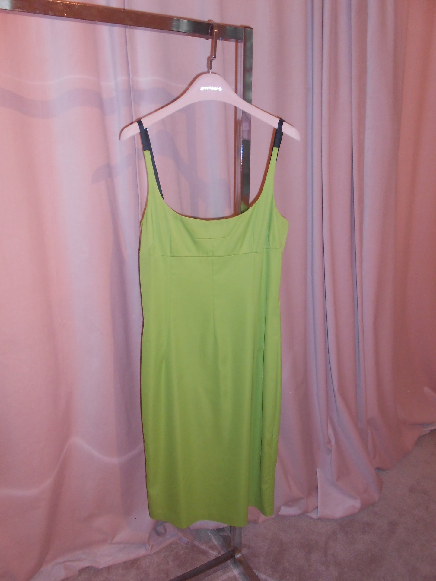 DOLCE & GABBANA EARLY 2000S GREEN KNEE-LENGTH DRESS