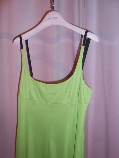 DOLCE & GABBANA EARLY 2000S GREEN KNEE-LENGTH DRESS