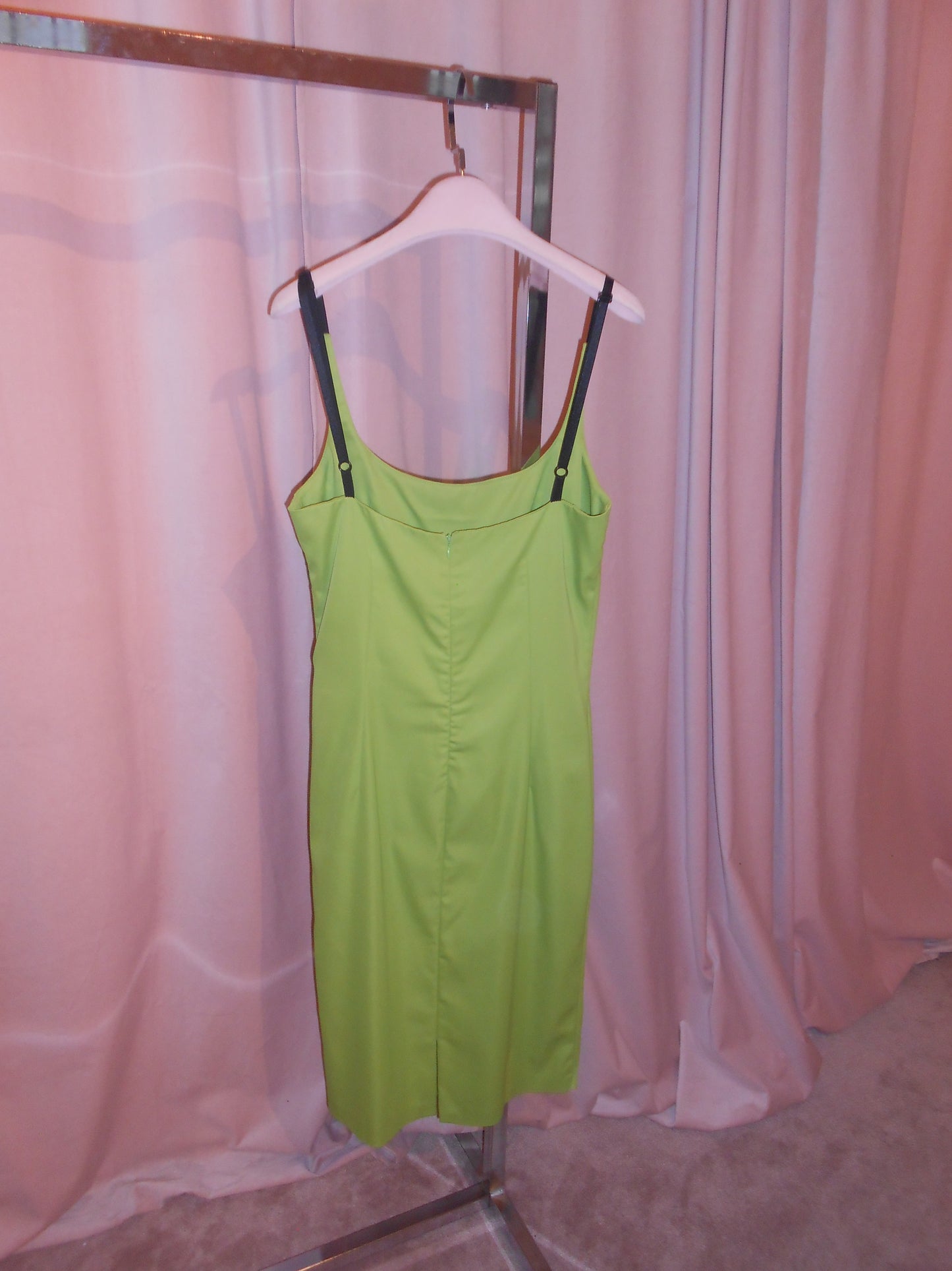 DOLCE & GABBANA EARLY 2000S GREEN KNEE-LENGTH DRESS