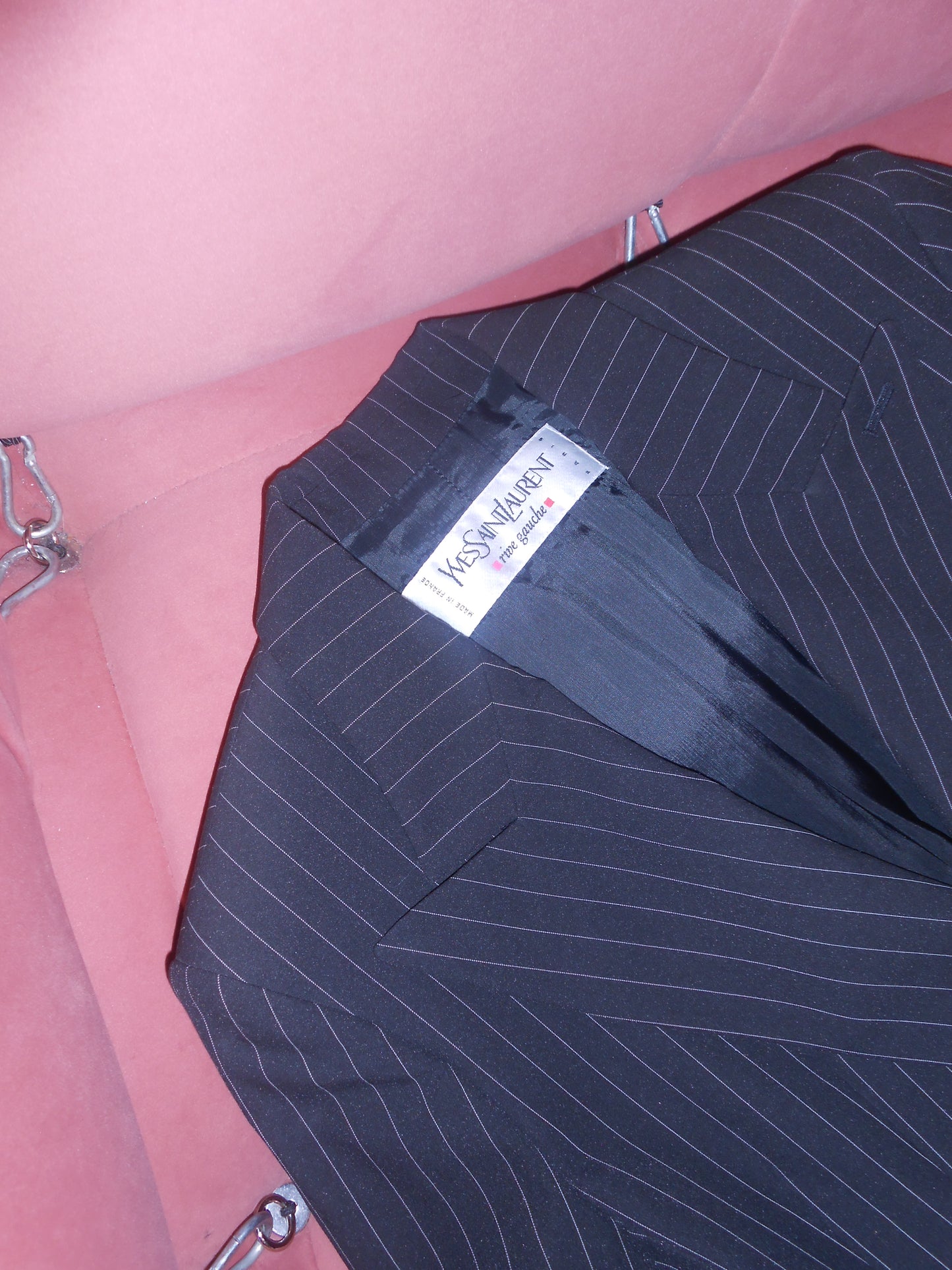 YVES SAINT LAURENT 1990S PINSTRIPE WOOL SUIT