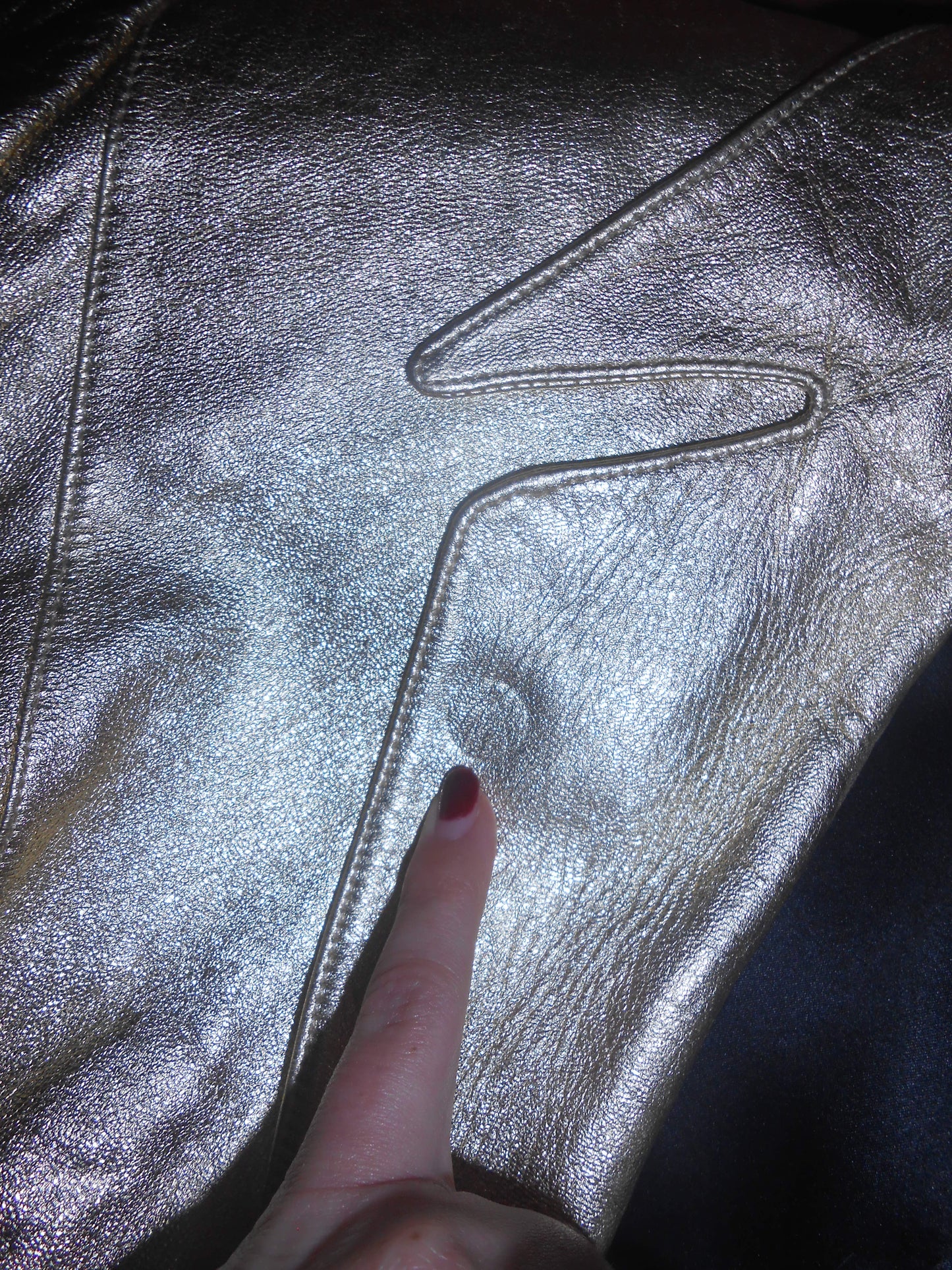 THIERRY MUGLER 1990S GOLD LEATHER JACKET