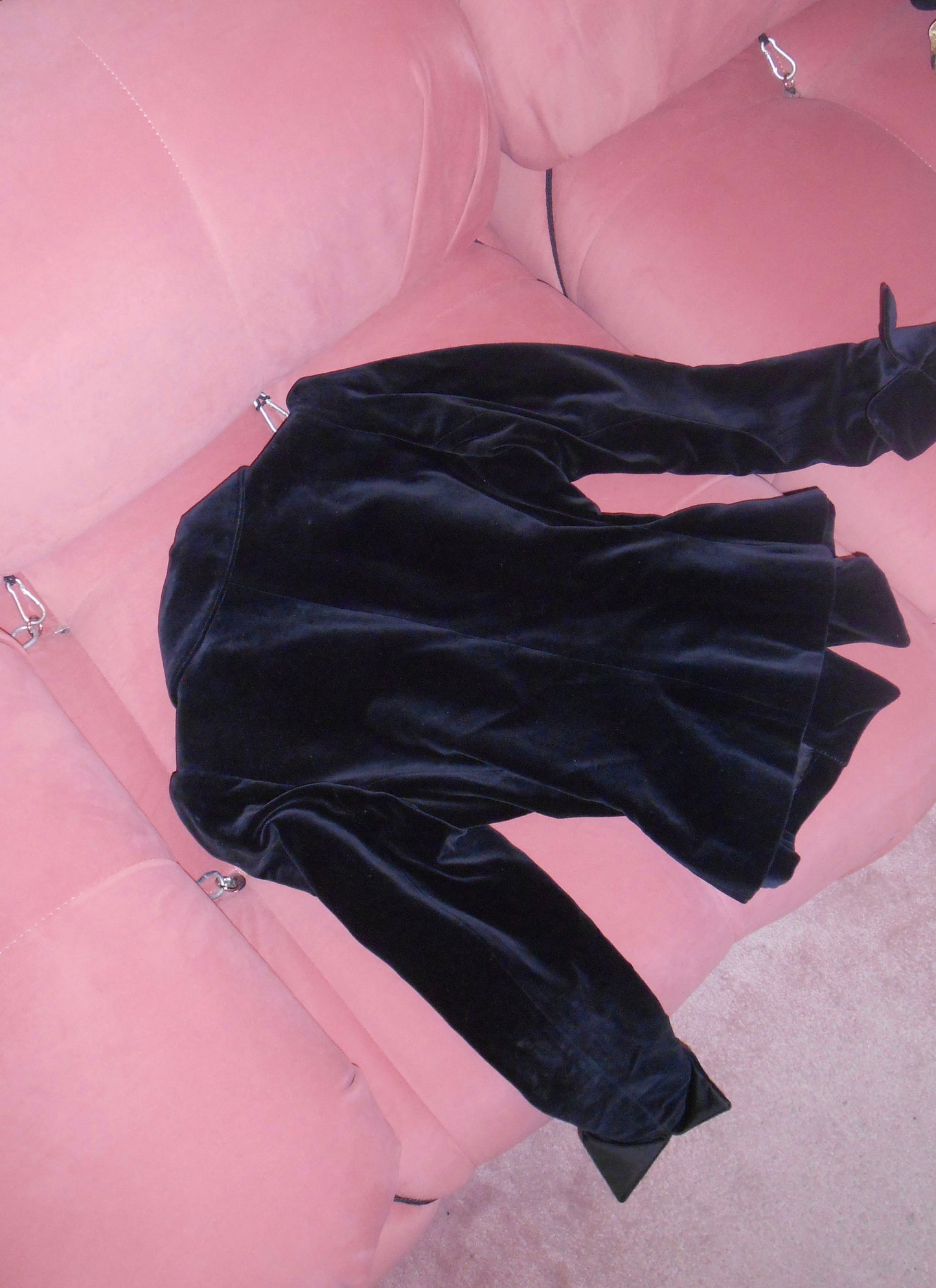YVES SAINT LAURENT FW 1992 VELVET JACKET WITH JEWEL BUTTONS