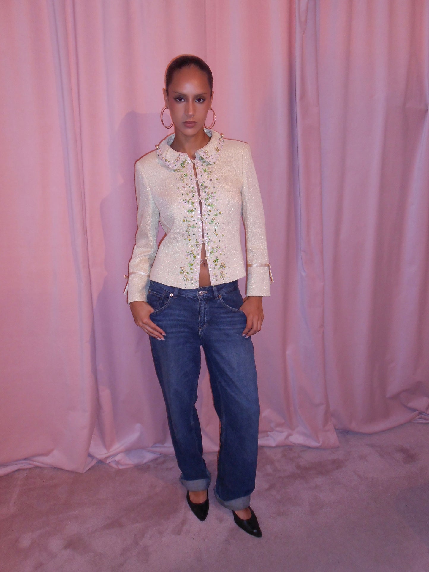 ESCADA	1990S TAILORED JACKET WITH BEADING