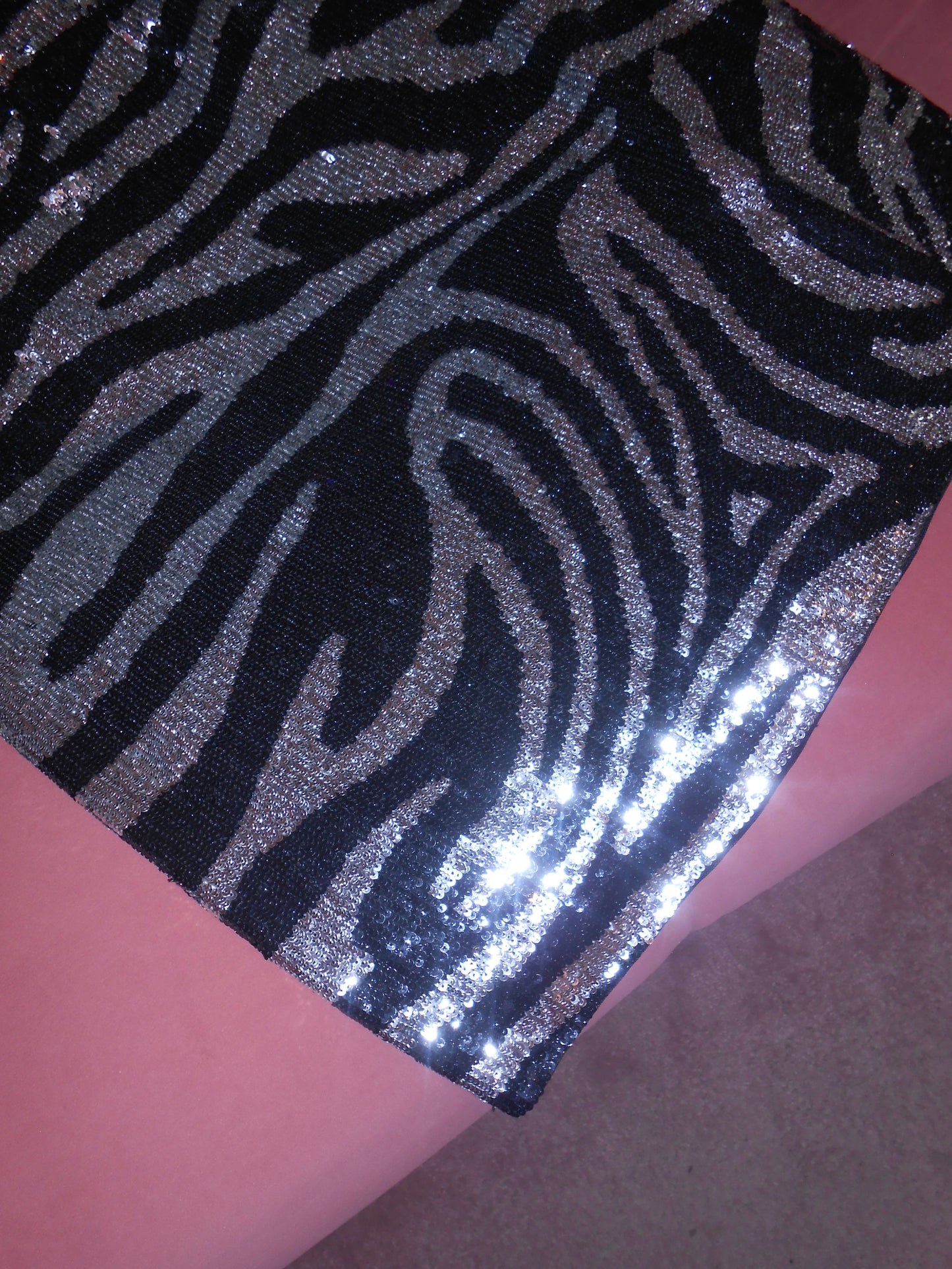 CELINE BY MICHAEL KORS	FW 2003 SEQUIN ZEBRA SKIRT