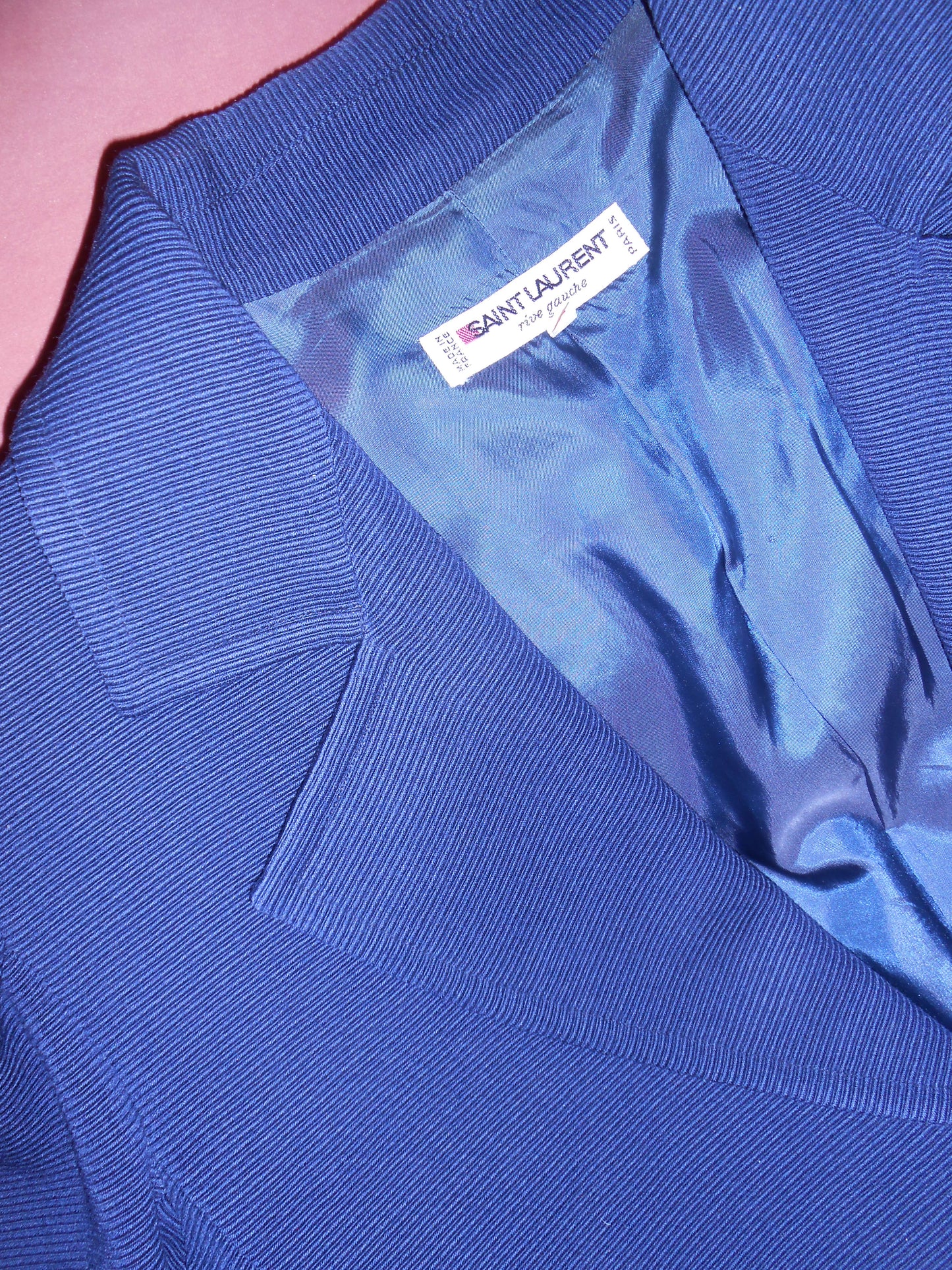 YVES SAINT LAURENT SS 1983 RIBBED WOOL JACKET