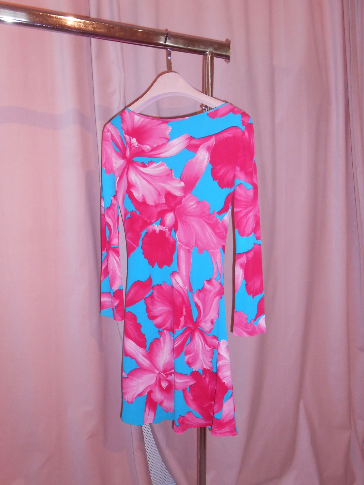 CELINE BY MICHAEL KORS	SS 2004	ORCHID PRINT DRESS & SCARF