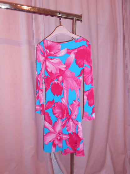 CELINE BY MICHAEL KORS	SS 2004	ORCHID PRINT DRESS & SCARF