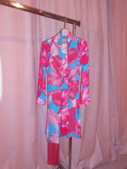 CELINE BY MICHAEL KORS	SS 2004	ORCHID PRINT DRESS & SCARF