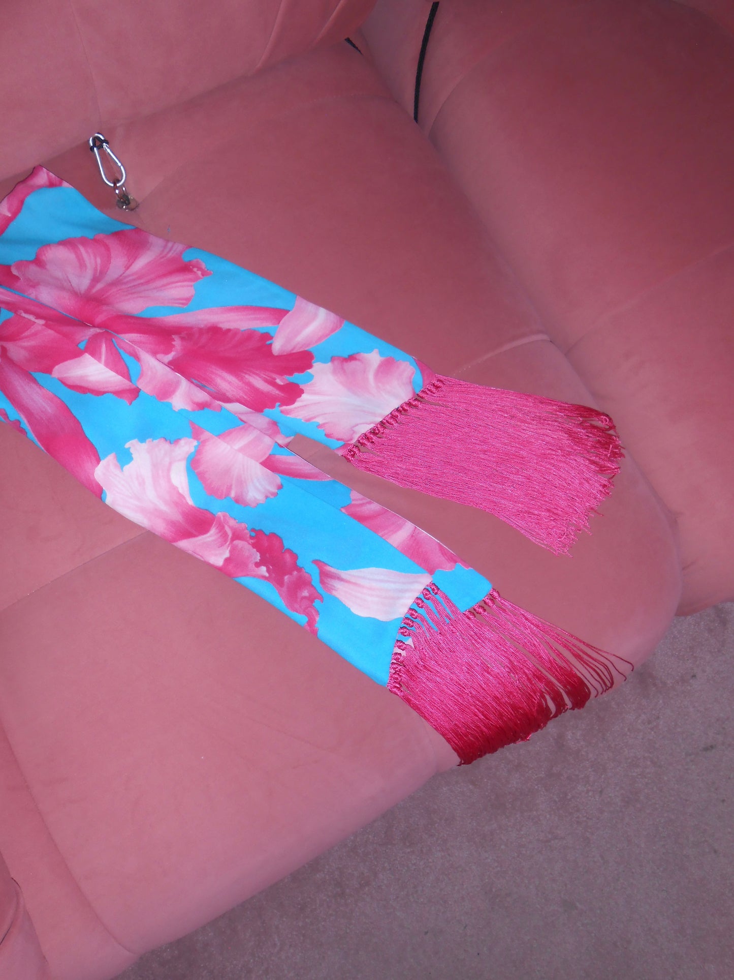 CELINE BY MICHAEL KORS	SS 2004	ORCHID PRINT DRESS & SCARF