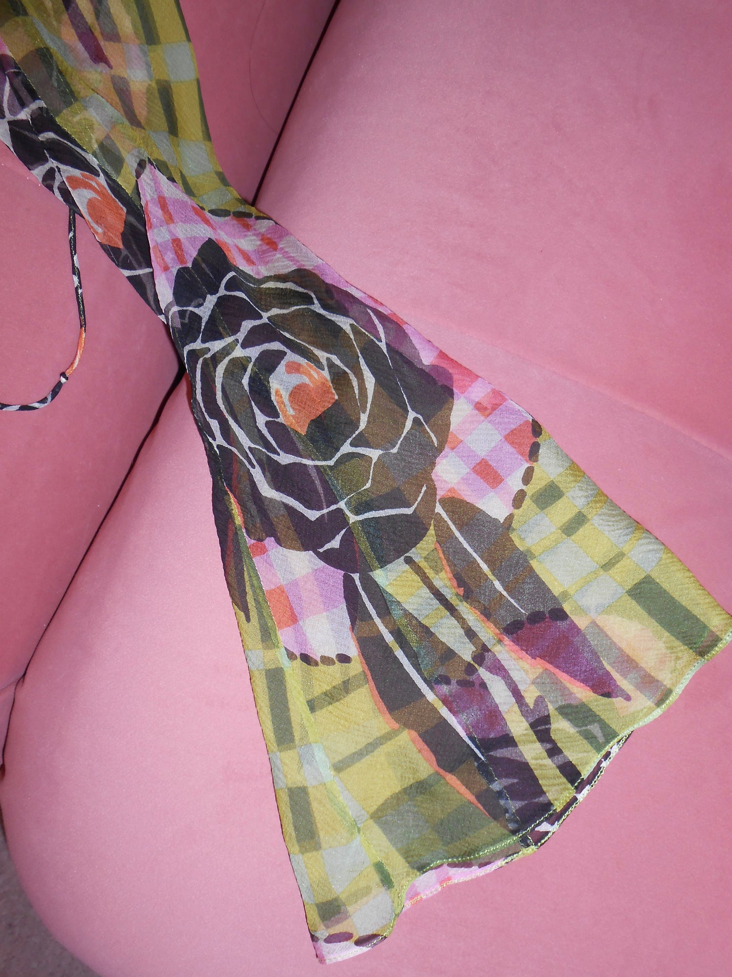 DIOR BY JOHN GALLIANO FW 2002 PRINTED WRAP TOP