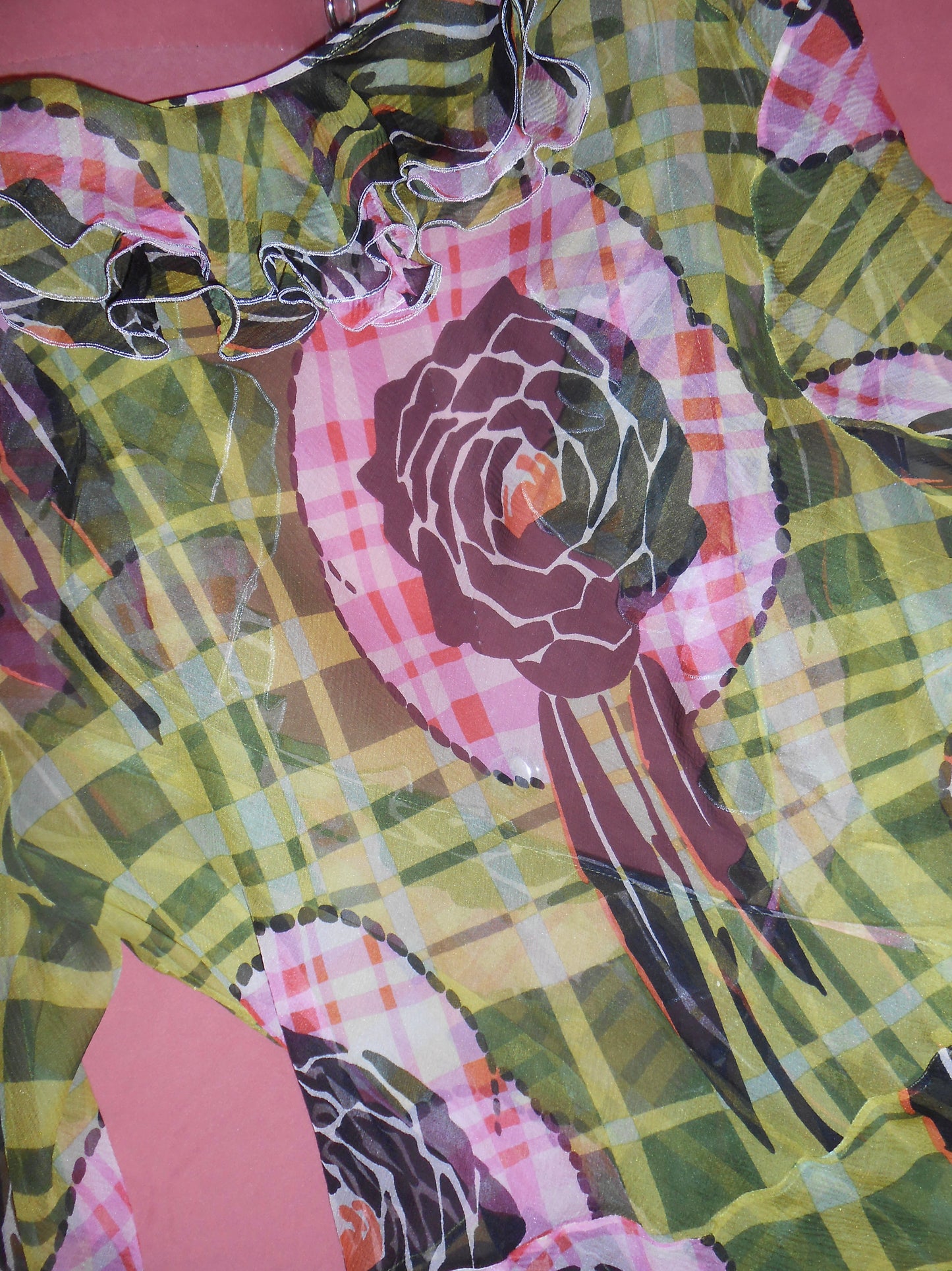DIOR BY JOHN GALLIANO FW 2002 PRINTED WRAP TOP