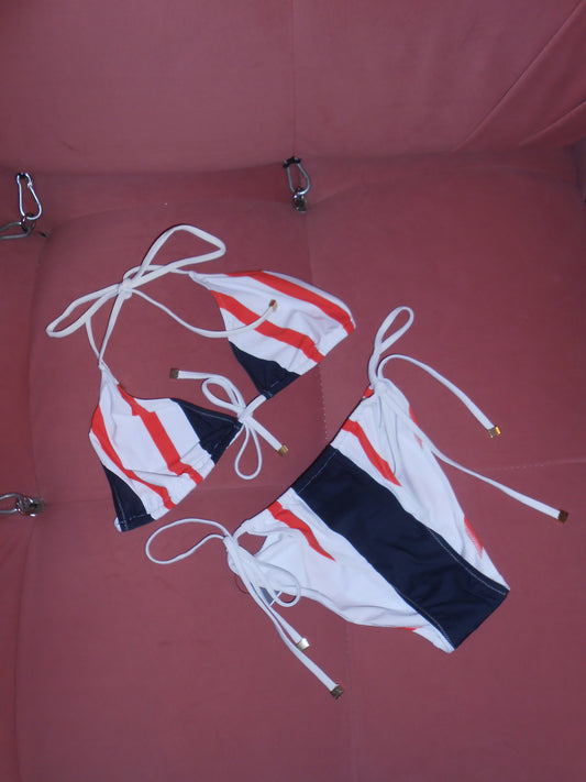 DOLCE & GABBANA EARLY 2000S STRIPED BIKINI