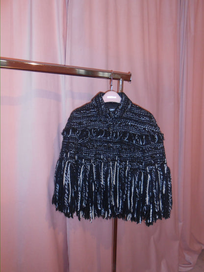 CHANEL BY KARL LAGERFELD FW 2010 TWEED WOOL FRINGE JACKET
