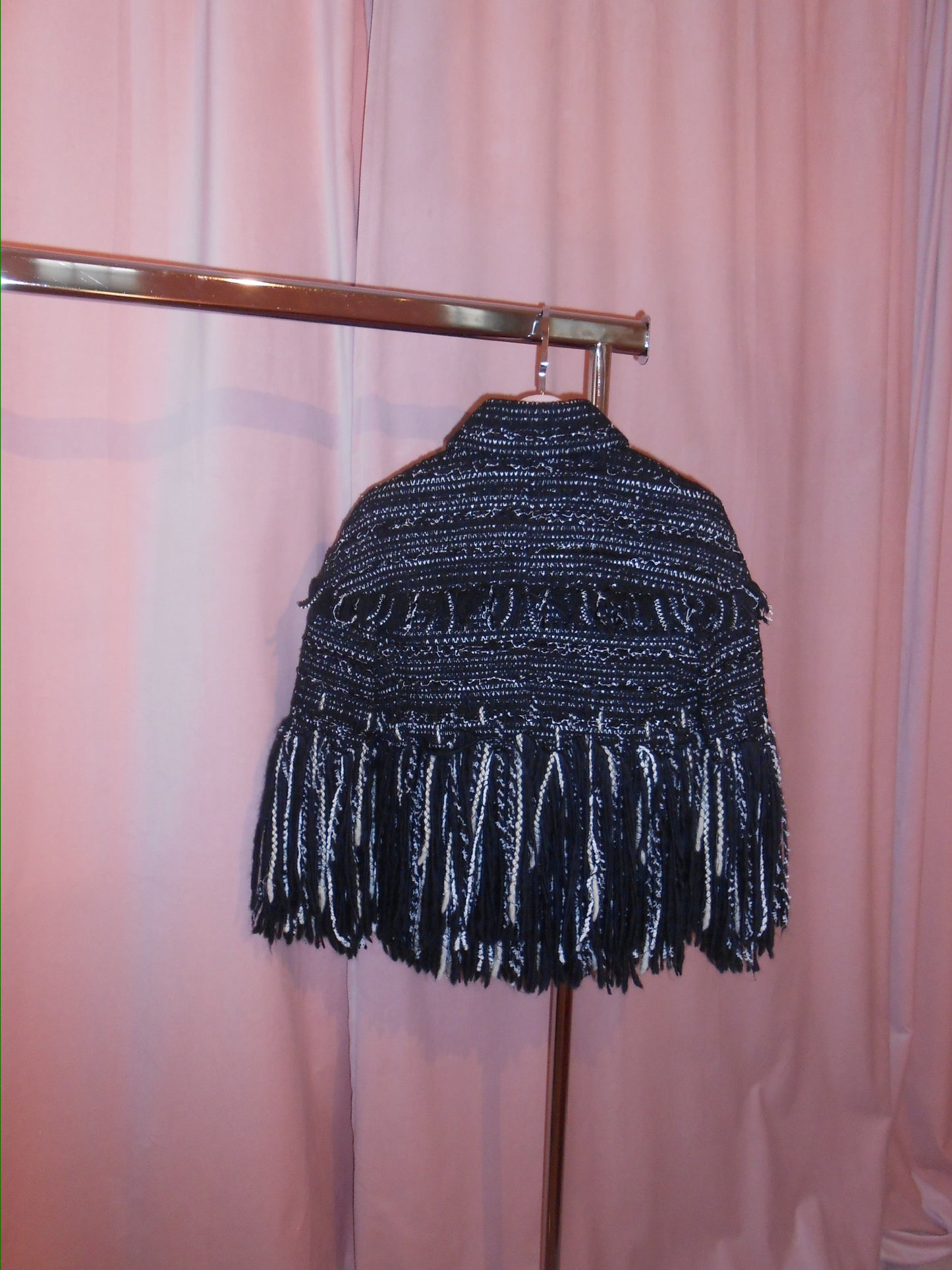 CHANEL BY KARL LAGERFELD FW 2010 TWEED WOOL FRINGE JACKET