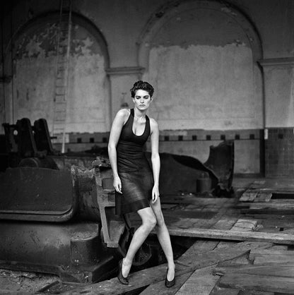 ALAIA FW 1986 CROSS BACK ASYMMETRICAL DRESS