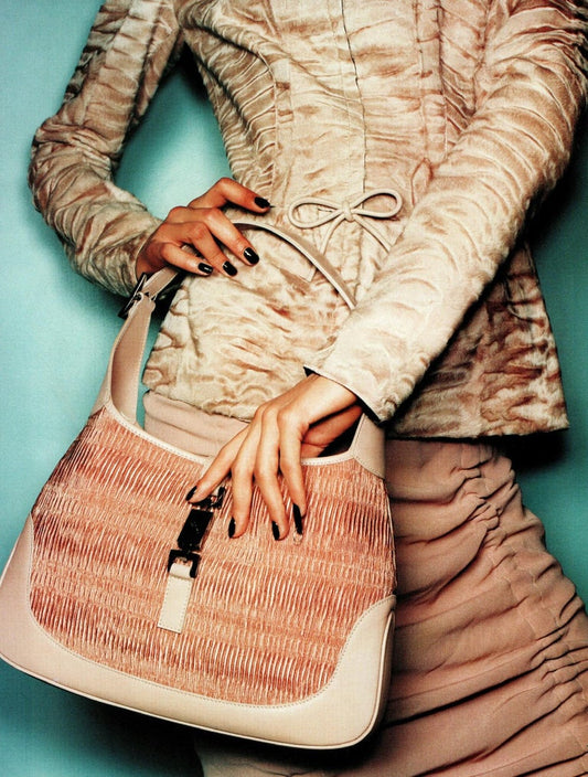 GUCCI BY TOM FORD FW 1999 CAMPAIGN RUCHED JACKIE BAG
