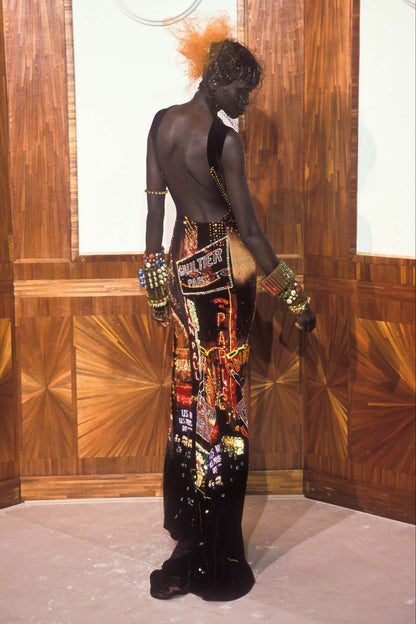 JEAN PAUL GAULTIER	FW 2000 PARIS PRINT MESH TOP