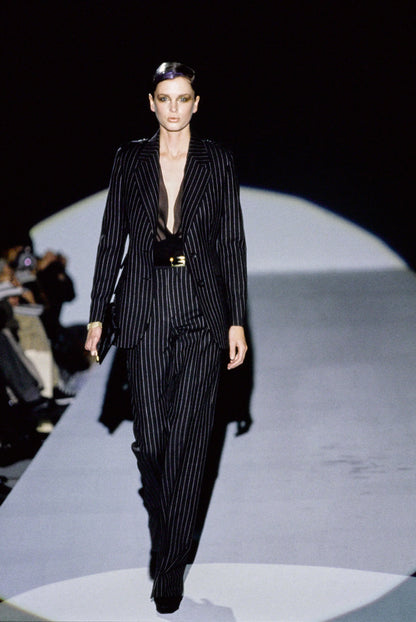 GUCCI BY TOM FORD	FW 1996	PINSTRIPE DOUBLE BREASTED JACKET