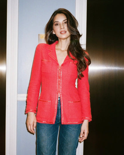 CHANEL BY KARL LAGERFELD SS 1995 BARBIE JACKET WITH ZIPPER