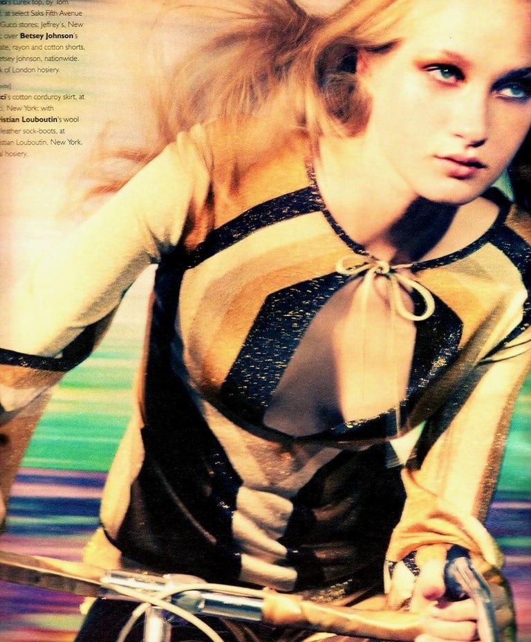 GUCCI BY TOM FORD FW 2000 LUREX GEOMETRIC BLOUSE