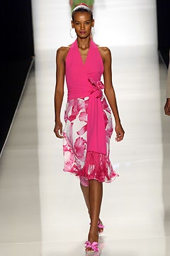 CELINE BY MICHAEL KORS SS 2004 HIBISCUS PRINT SKIRT