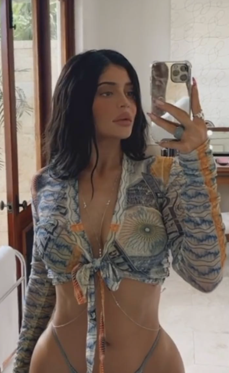 JEAN PAUL GAULTIER SS 1994 SOLEIL CURRENCY PRINT WRAP TOP