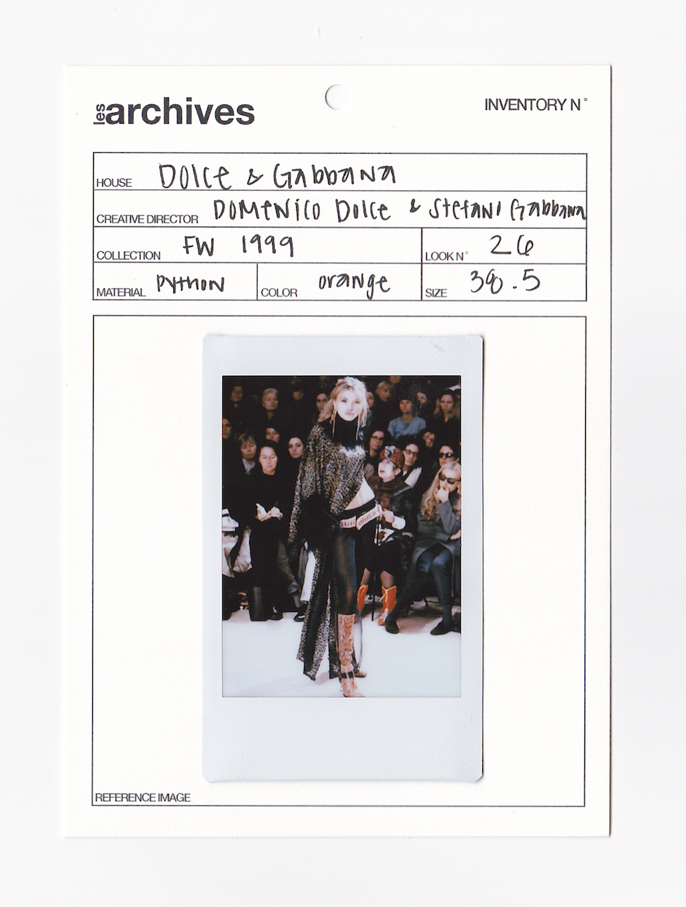 DOCLE & GABBANA FW 1999 PYTHON BOOTS