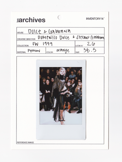 DOCLE & GABBANA FW 1999 PYTHON BOOTS