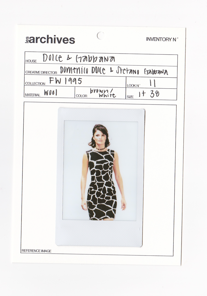 DOLCE & GABBANA FW 1995 GIRAFFE PRINT SKIRT