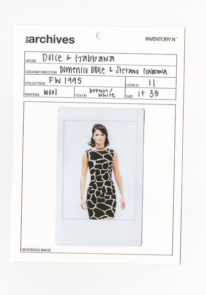 DOLCE & GABBANA FW 1995 GIRAFFE PRINT SKIRT