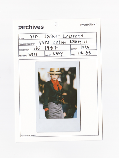 YVES SAINT LAURENT SS 1987	WOOL JACKET WITH GOLD BUTTONS