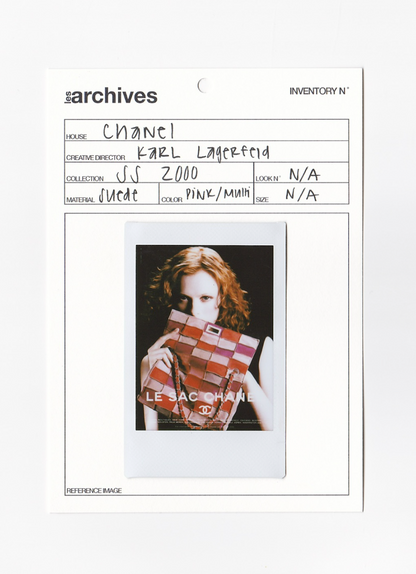 CHANEL SS 2000 SUEDE PATCHWORK FLAP BAG