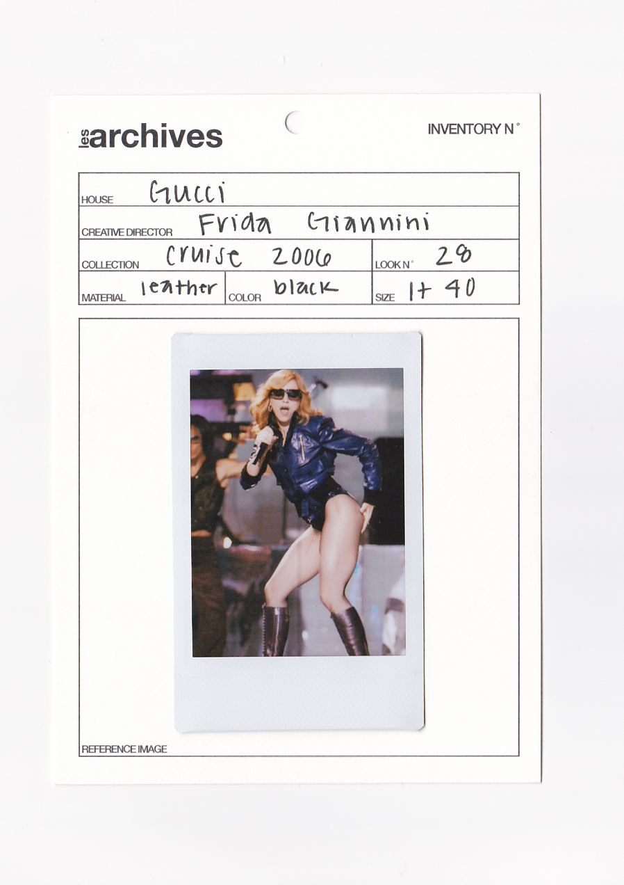 GUCCI BY FRIDA GIANNINI SS 2005 MADONNA LEATHER JACKET