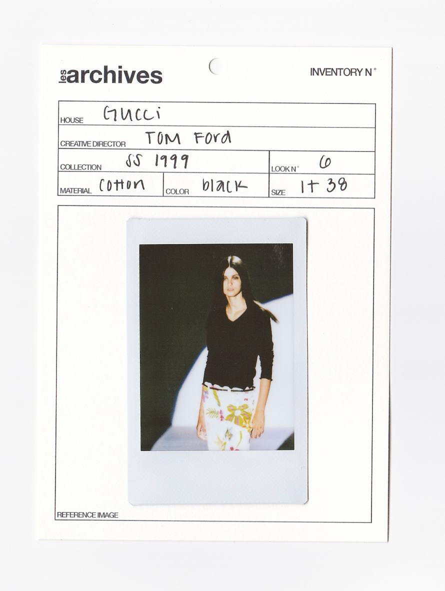 GUCCI BY TOM FORD SS 1999 LETTUCE TRIM TOP