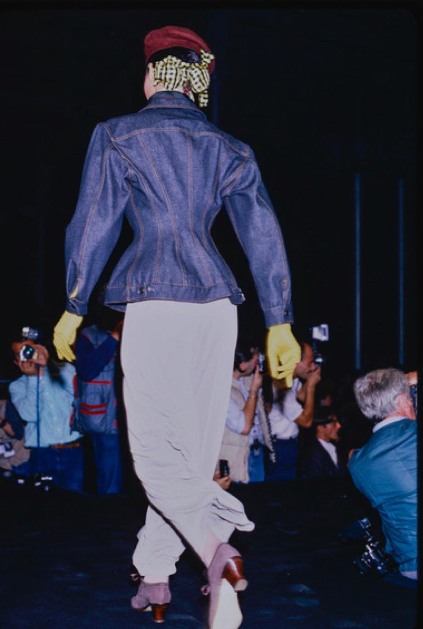 JUNIOR GAULTIER SS 1988 BRUT DENIM HOURGLASS JACKET