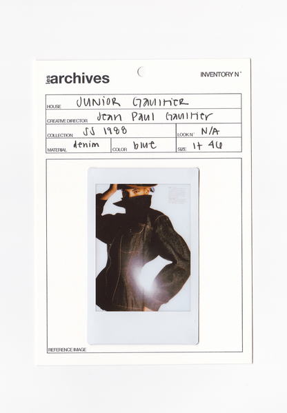 JUNIOR GAULTIER SS 1988 BRUT DENIM HOURGLASS JACKET