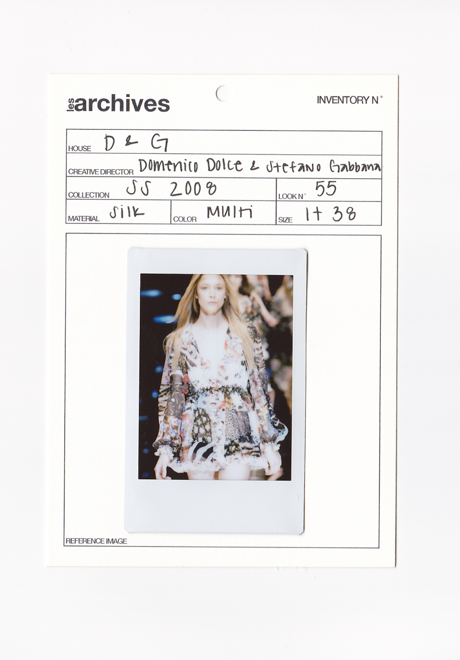 DOLCE & GABBANA SS 2008 PATCHWORK SILK PRINTED BLOUSE