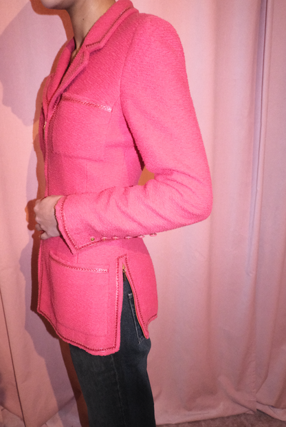 CHANEL BY KARL LAGERFELD SS 1995 BARBIE JACKET WITH ZIPPER