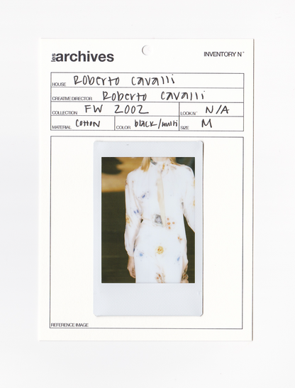 ROBERTO CAVALLI FW 2002 BIJOUX PRINT JEANS