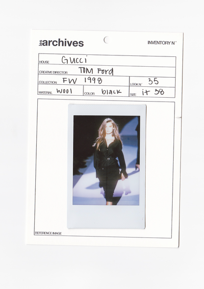 GUCCI BY TOM FORD	SS 1998	PENCIL SKIRT WITH BUCKLES