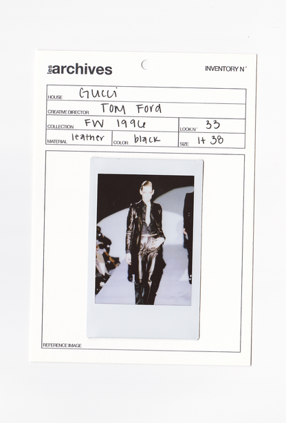 GUCCI BY TOM FORD	FW 1996	LEATHER TRENCH COAT