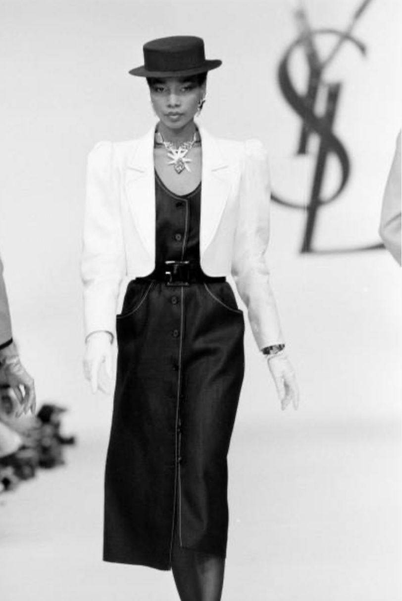 YVES SAINT LAURENT SS 1983 RIBBED WOOL JACKET