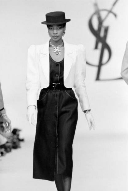 YVES SAINT LAURENT SS 1983 RIBBED WOOL JACKET