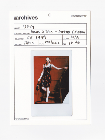 DOLCE & GABBANA SS 1999 CHILI PEPER DRESS
