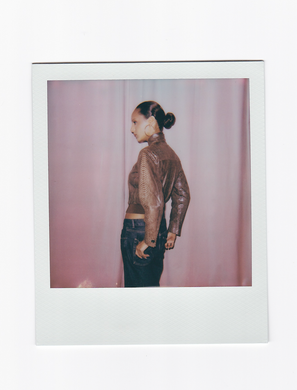 YVES SAINT LAURENT BY TOM FORD EARLY 2000S PYTHON BOMBER JACKET