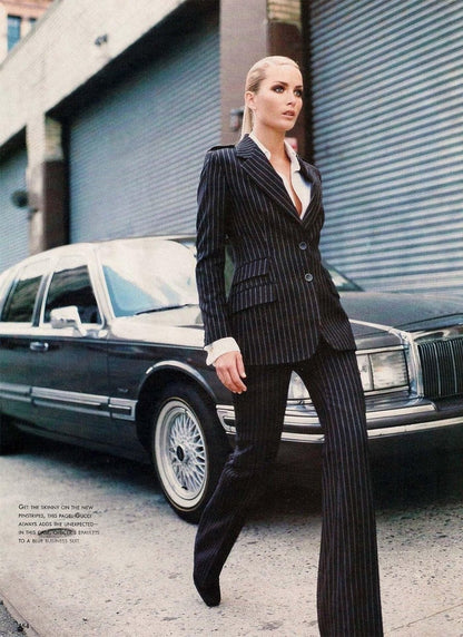 GUCCI BY TOM FORD	FW 1996	PINSTRIPE DOUBLE BREASTED JACKET