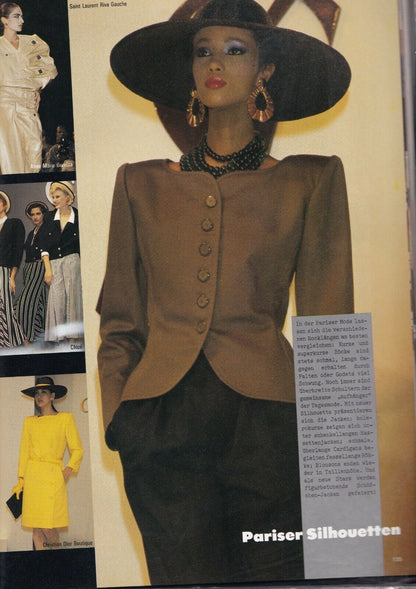 YVES SAINT LAURENT RUNWAY SS 1985 JACKET